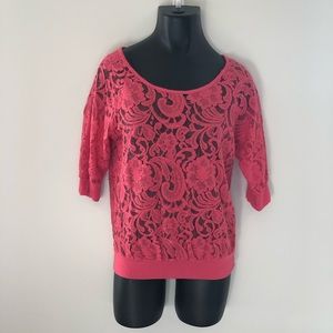 Women’s Medium Eyelash Couture Lace Blouse.